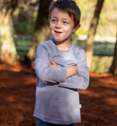 Merino Long Sleeve Tee - Periwinkle