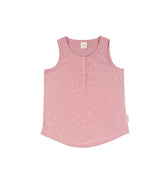 Womens Pyjama Tank | Dusk Stars - Merino & Me