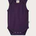 Babu Merino Singlet Bodysuit - Plum