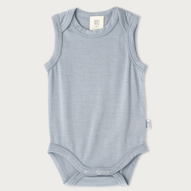 Merino Singlet Bodysuit | Periwinkle