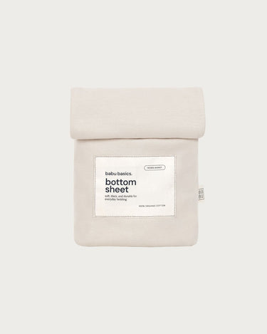 Cotton Moses Basket Fitted Sheet - Oat