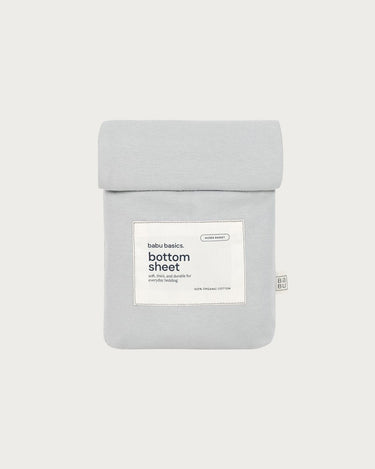 Cotton Moses Basket Fitted Sheet - Sky