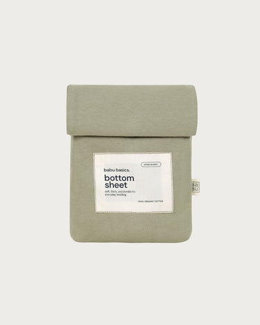 Cotton Moses Basket Fitted Sheet - Sage