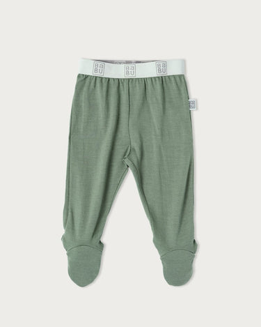 Merino Footed Leggings - Sage