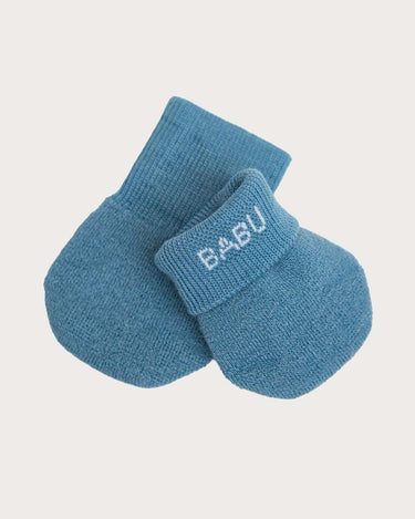 Merino Terry Mittens - River