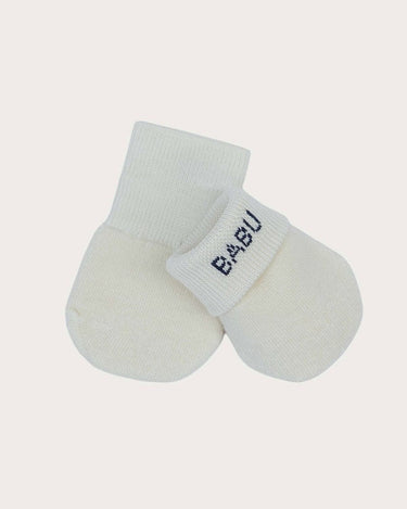 Merino Terry Mittens - Cream