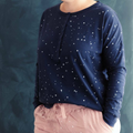 Womens Pyjama Top | Tekapo Stars - Merino & Me