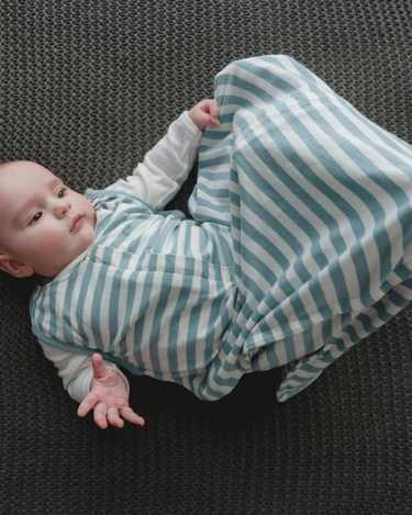 Three Season Mid-Weight Sleep Sack | Tide Stripe - Merino & Me
