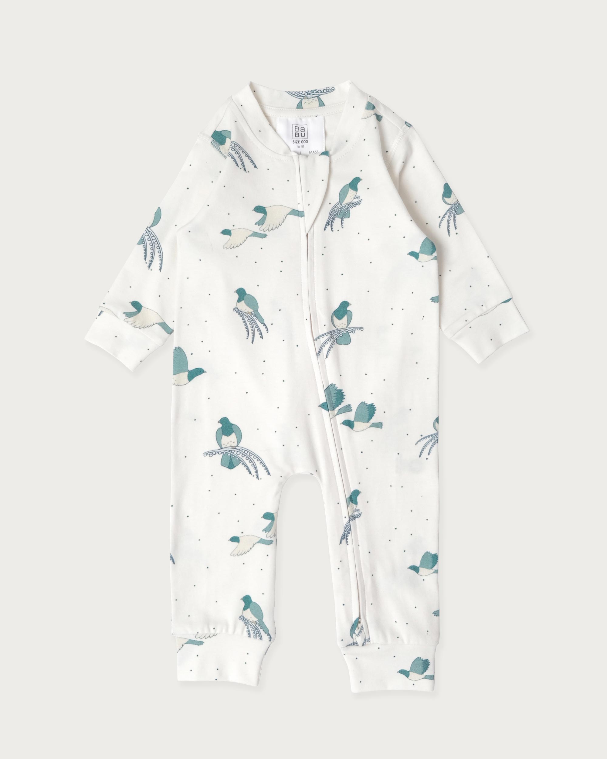 Organic Cotton Onesie NZ Forest