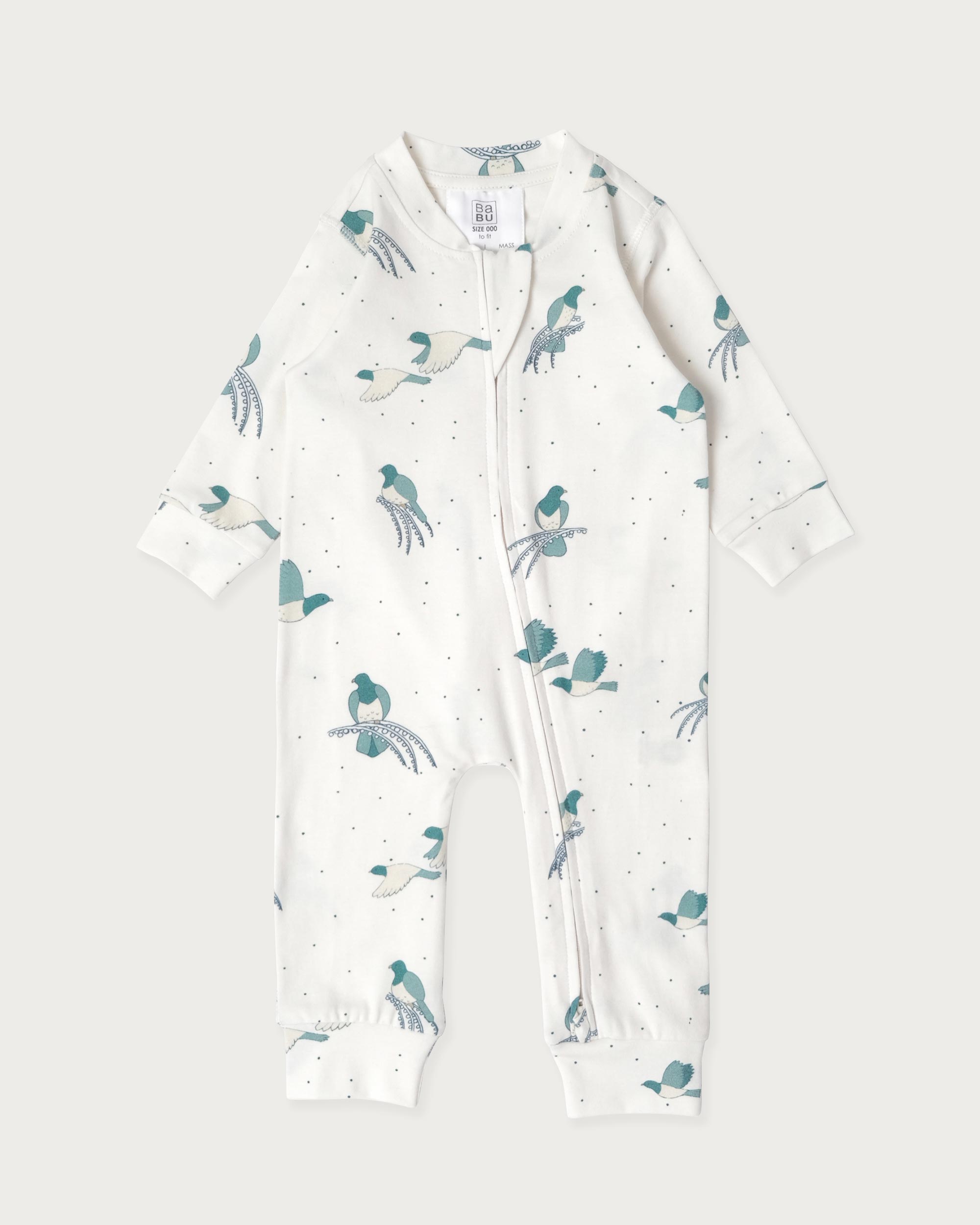 Organic Cotton Onesie NZ Forest