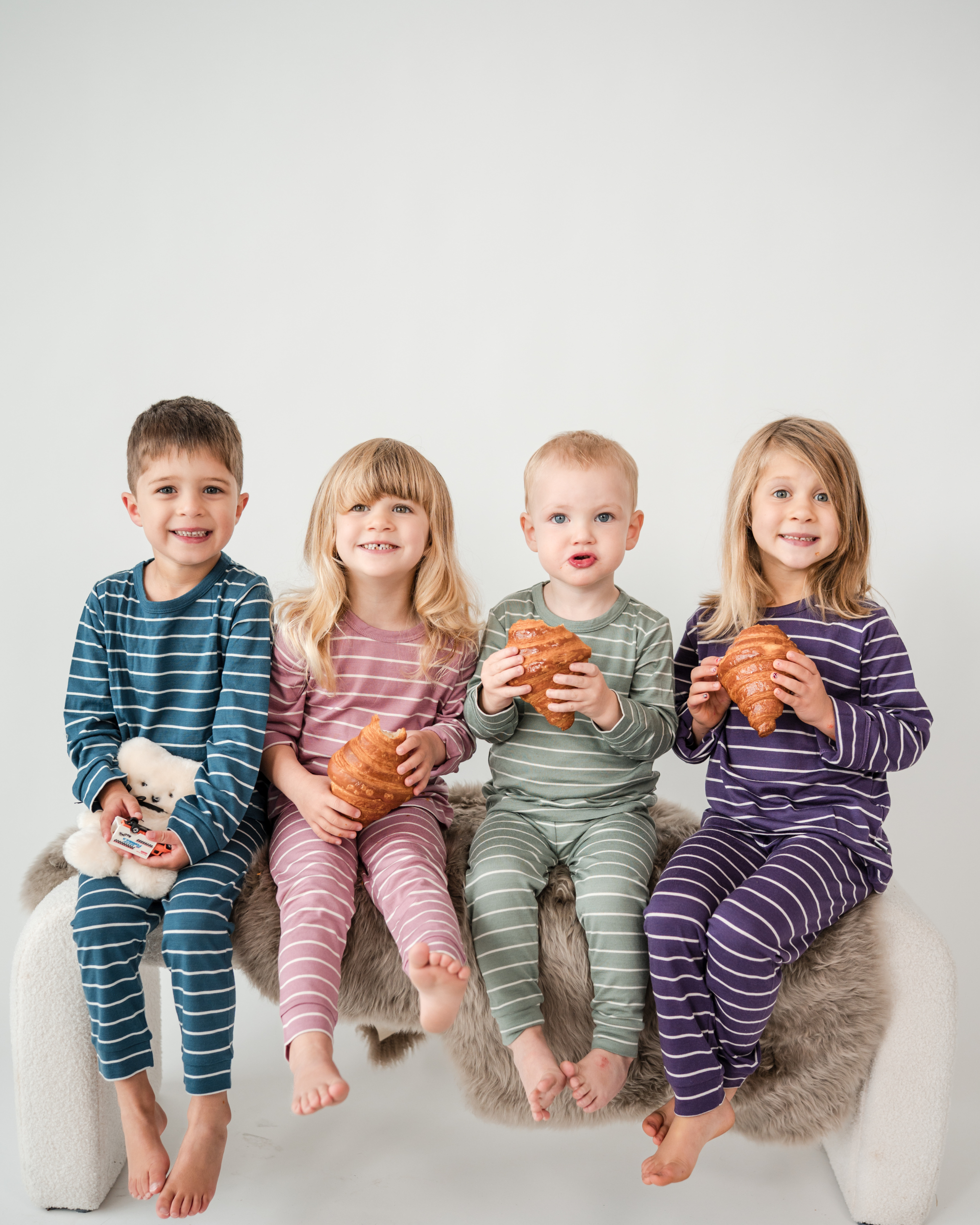 Merino PJ Set - Denim Stripe