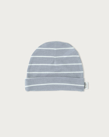 Merino Beanie - Periwinkle Stripe
