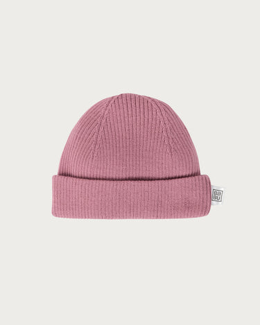 Merino Ribbed Beanie - Blossom