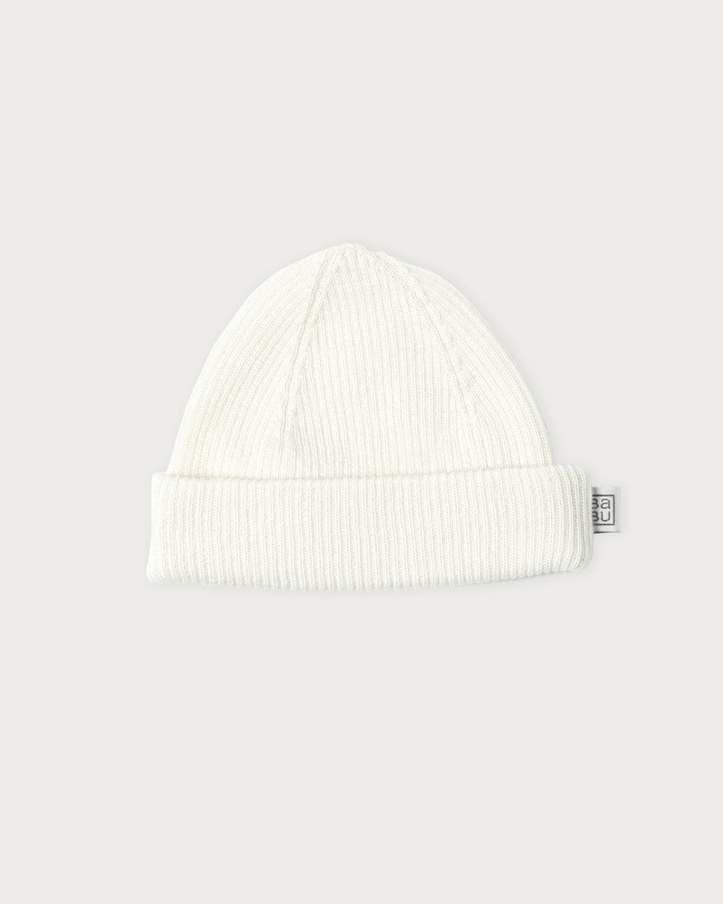 Merino Ribbed Beanie - Cream