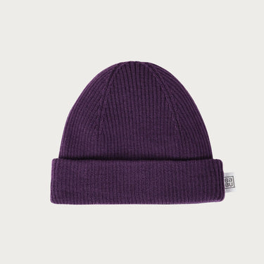 Merino Rib Hat | Plum
