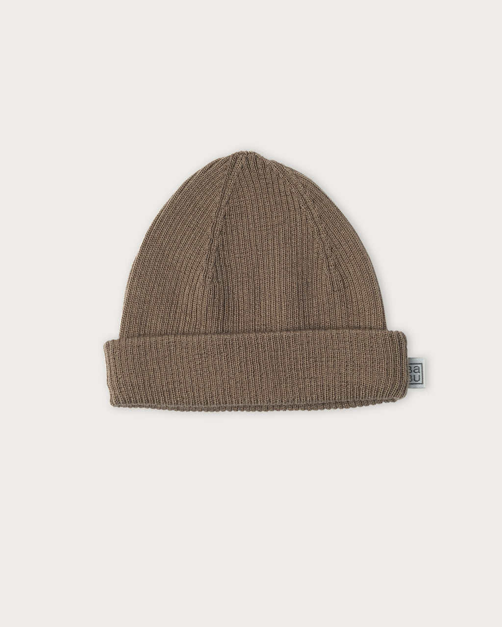 Merino Ribbed Beanie - Walnut
