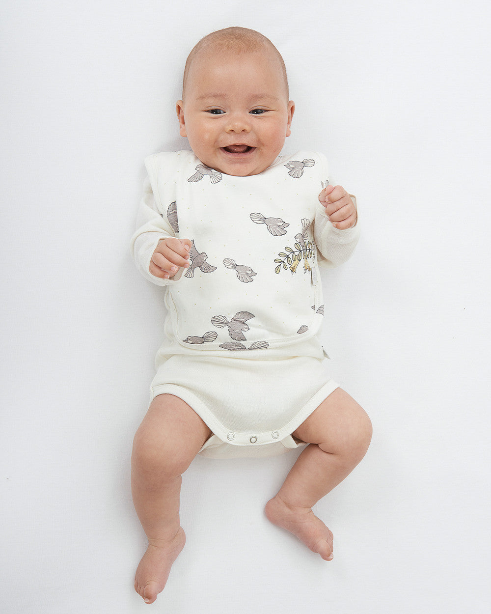 Organic Cotton Lycra Bib Set (2 pack) NZ Forest Prints