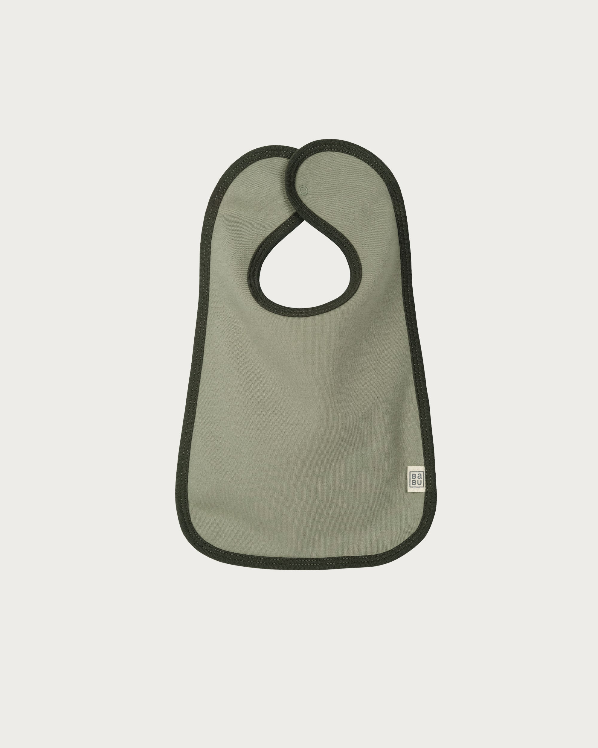 Organic Cotton Bib - Sage Contrast