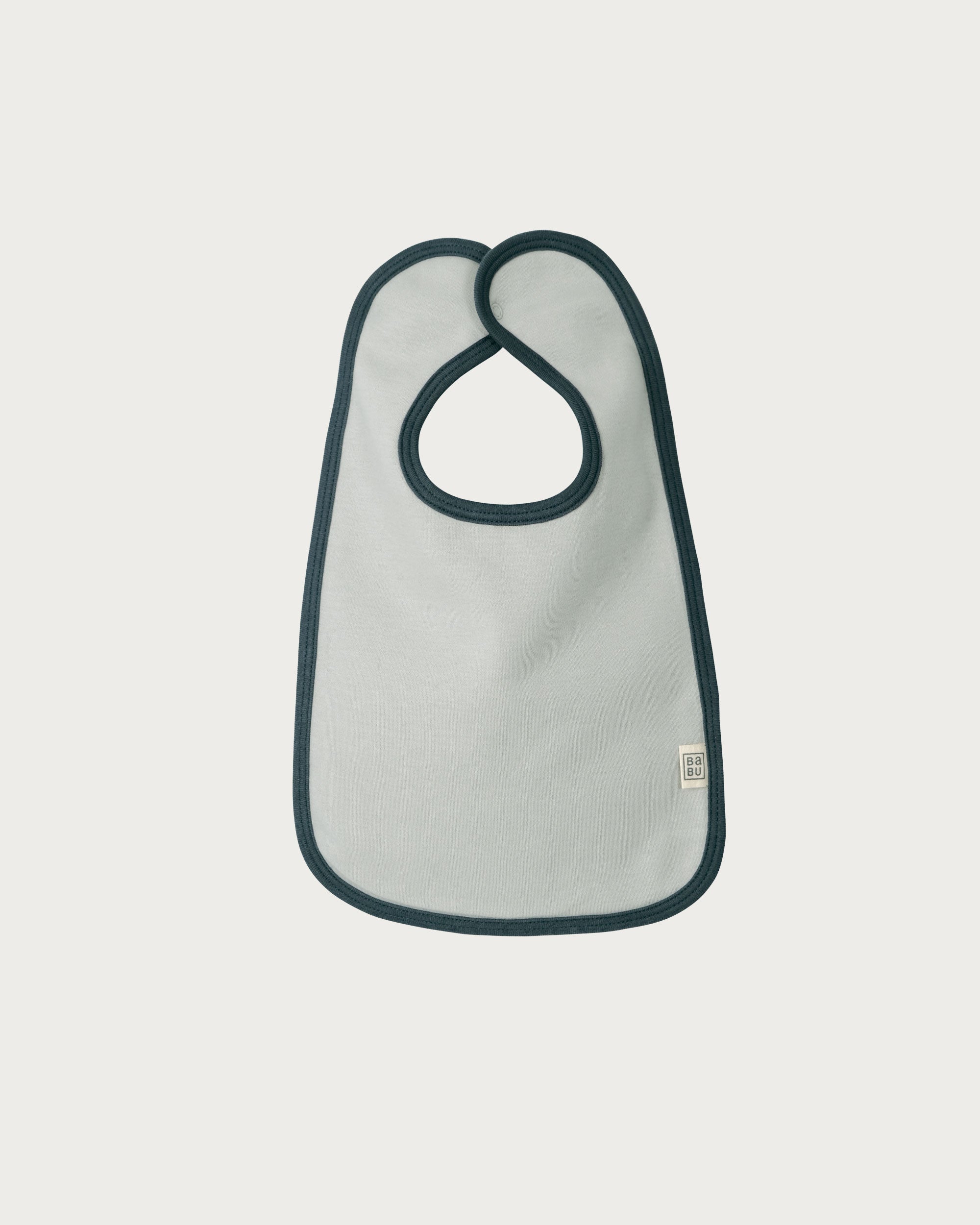 Organic Cotton Bib - Sky Contrast