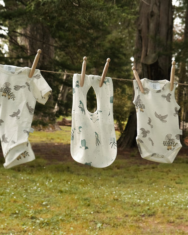 Organic Cotton Lycra Bib - Pohutukawa