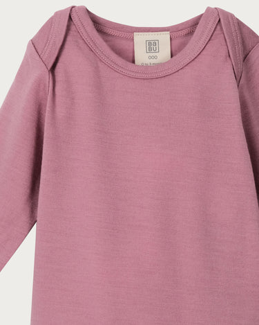 Merino Long Sleeve Bodysuit - Blossom