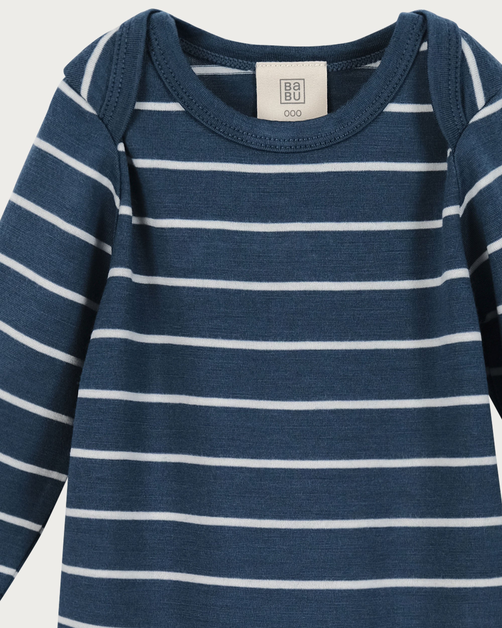 Merino Bodysuit - Denim Stripe