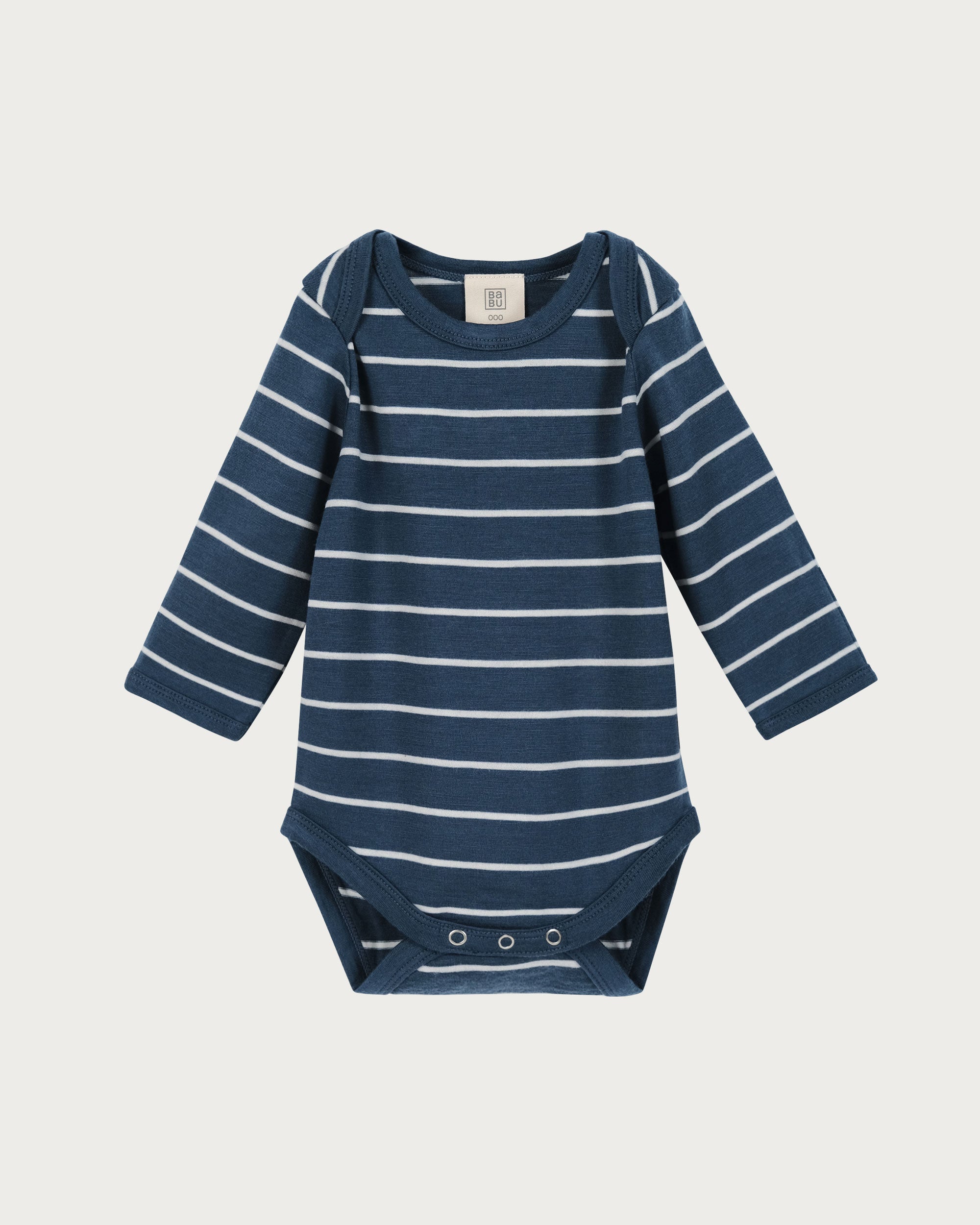 Merino Bodysuit - Denim Stripe
