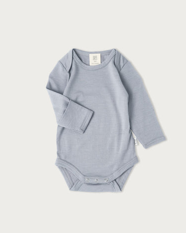 Merino Long Sleeve Bodysuit - Periwinkle