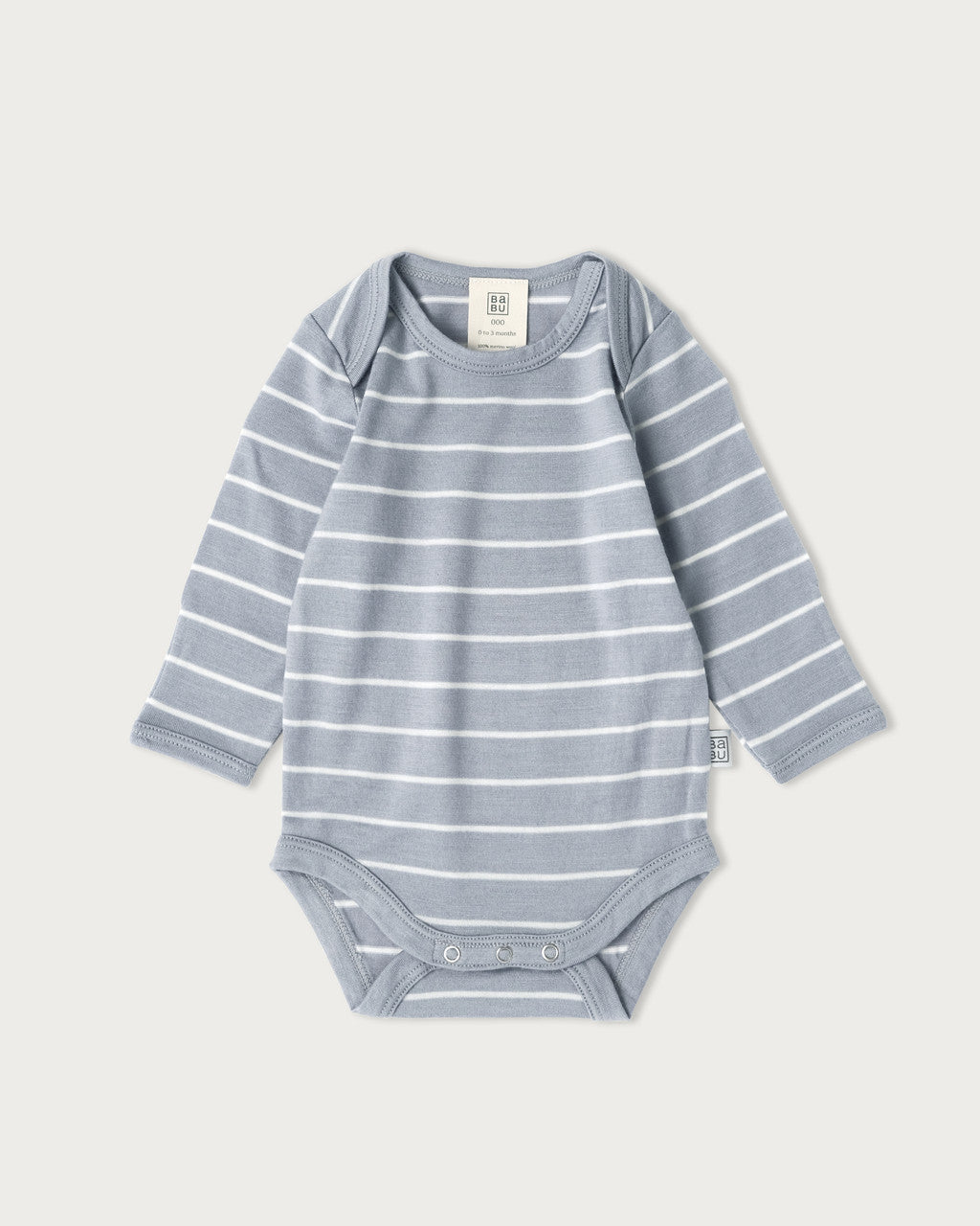 Merino Bodysuit - Periwinkle Stripe