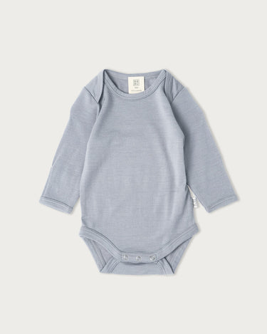 Merino Long Sleeve Bodysuit - Periwinkle