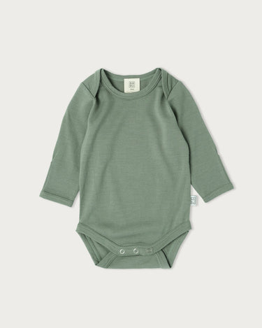 Merino Long Sleeve Bodysuit - Sage