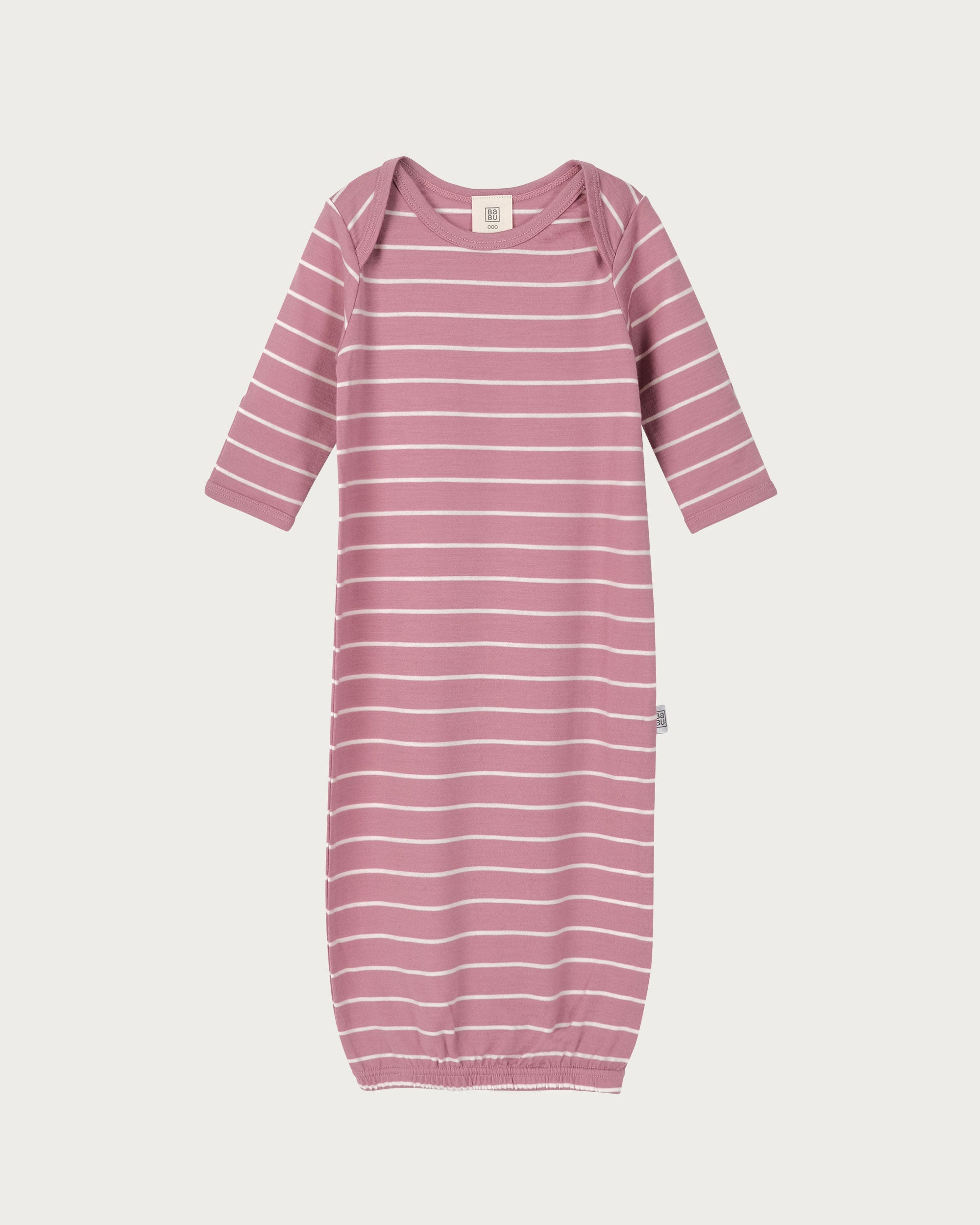 Merino Bundler Nightgown - Blossom Stripe
