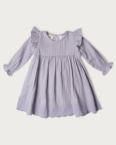 Muslin Charlotte Dress Long Sleeve - Mixed Berry