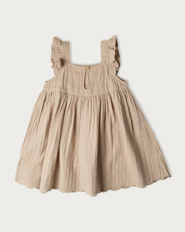 Muslin Charlotte Dress Sleeveless - Oat