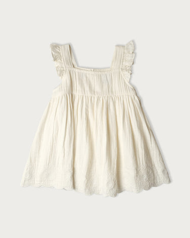 Muslin Charlotte Dress Sleeveless - Vanilla