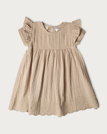 Muslin Charlotte Dress Short Sleeve - Oat