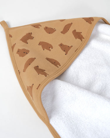 Terry Hooded Baby Towel - Chubby Bear