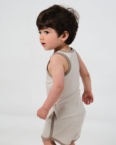 Cotton Singlet - Oat Contrast
