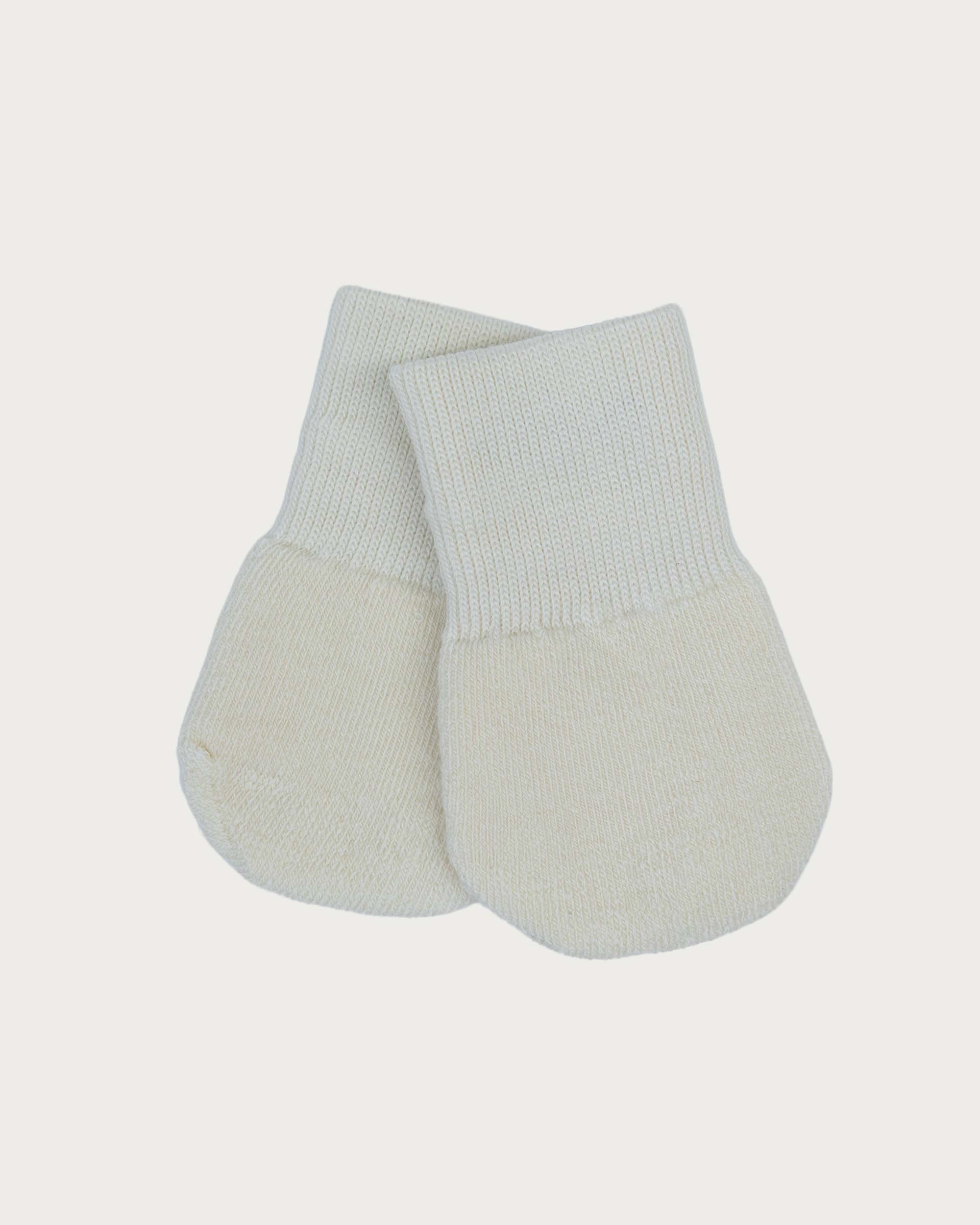Merino Terry Mittens - Cream