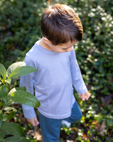 Babu Merino Long Sleeve Tee - Periwinkle - view 4