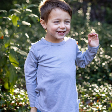 Merino Long Sleeve Tee | Periwinkle