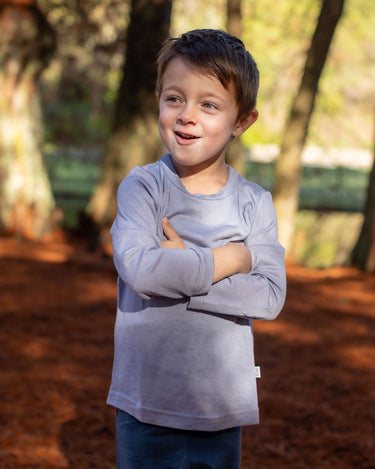Merino Long Sleeve Top - Periwinkle