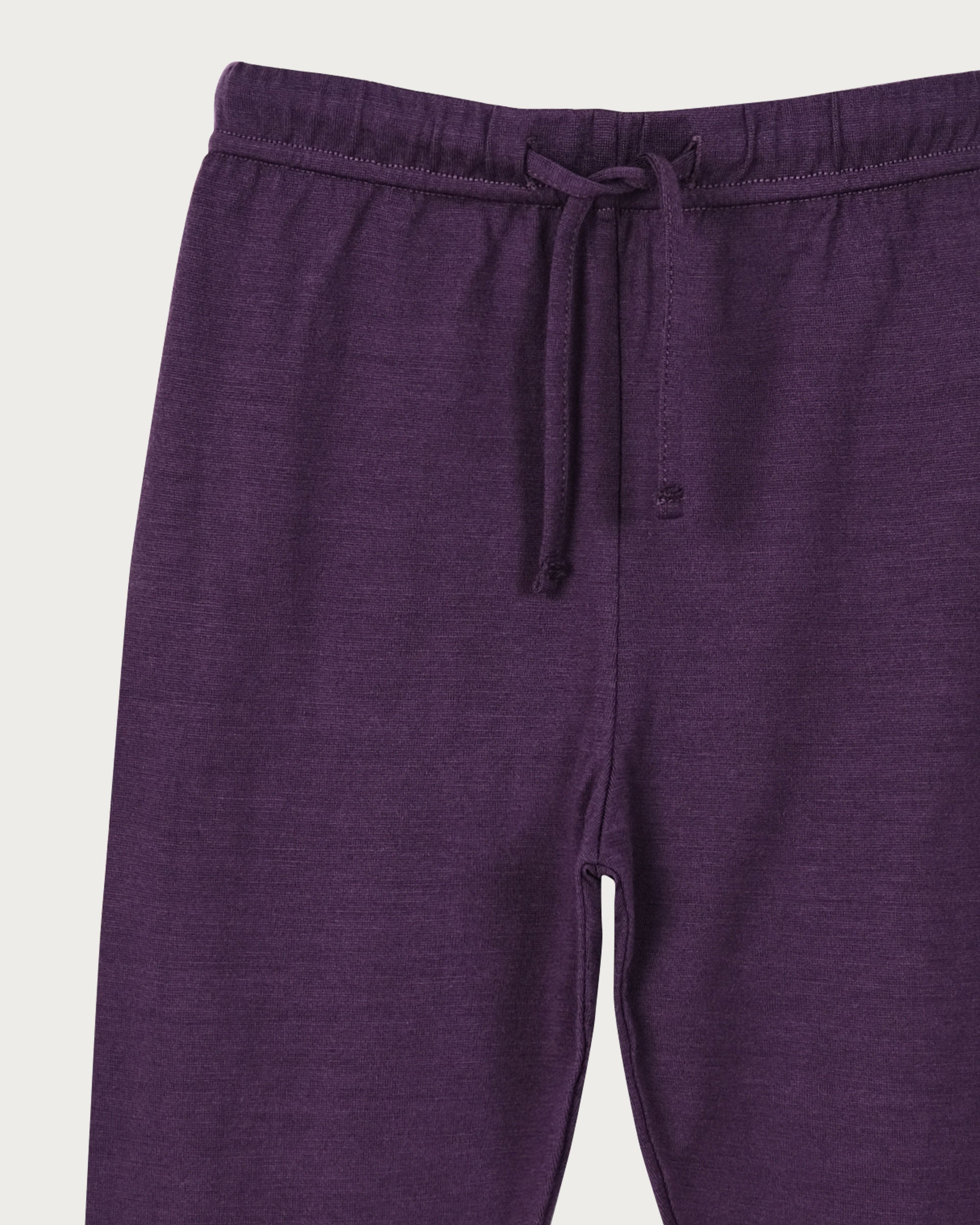 Merino Cuffed Pants - Plum