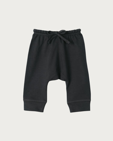 Cotton Drop Crotch Pants - Charcoal