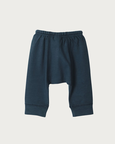 Cotton Drop Crotch Pants - Denim