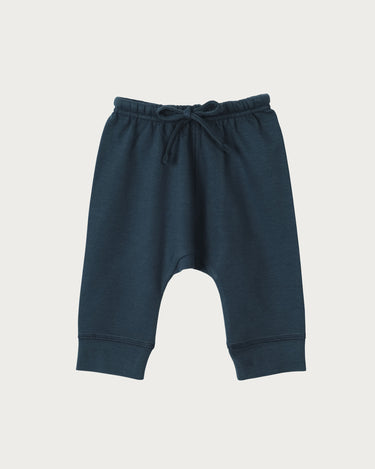 Cotton Drop Crotch Pants - Denim