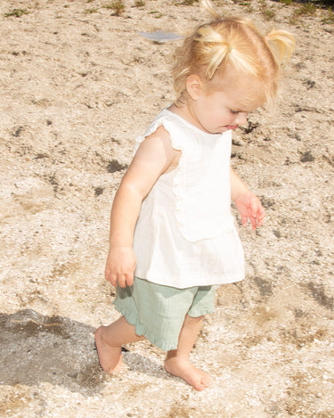 Muslin Evelyn Shorts - Matcha