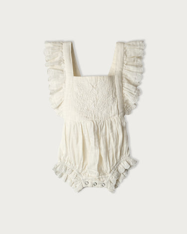 Muslin Evelyn Bodysuit - Vanilla