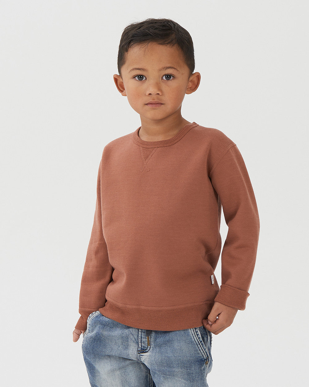 Fleece Merino Crew Neck Sweatshirt