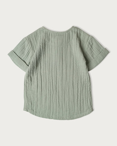 Muslin Frankie Grandpa Shirt - Matcha